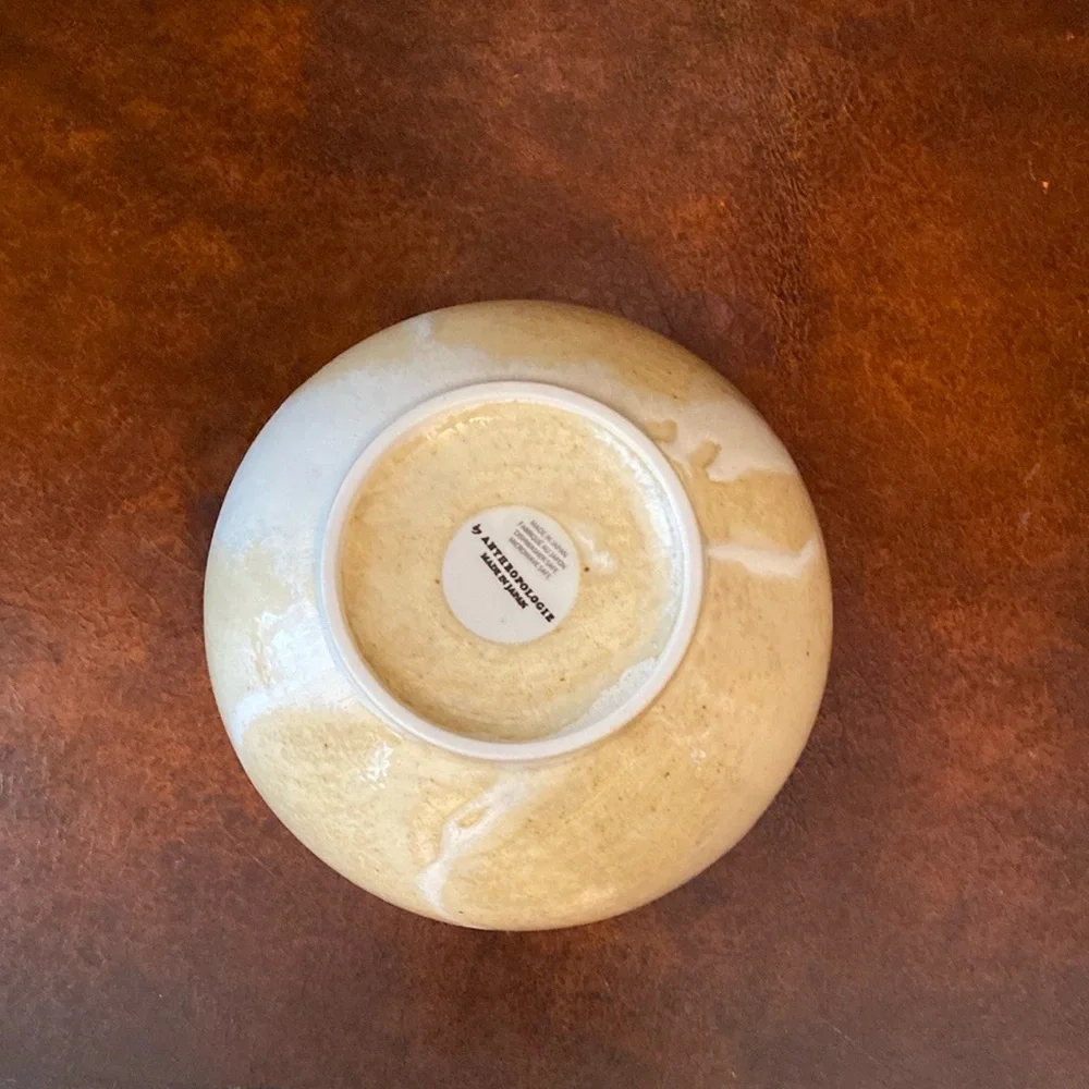 Anthropologie Ivory Glazed Pottery Bowl - Picture 4 of 5
